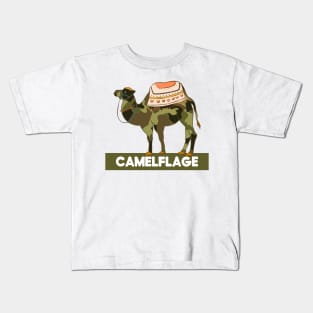 Funny Camelflage Camel Animal Pun | Gift for Camel Lovers Kids T-Shirt